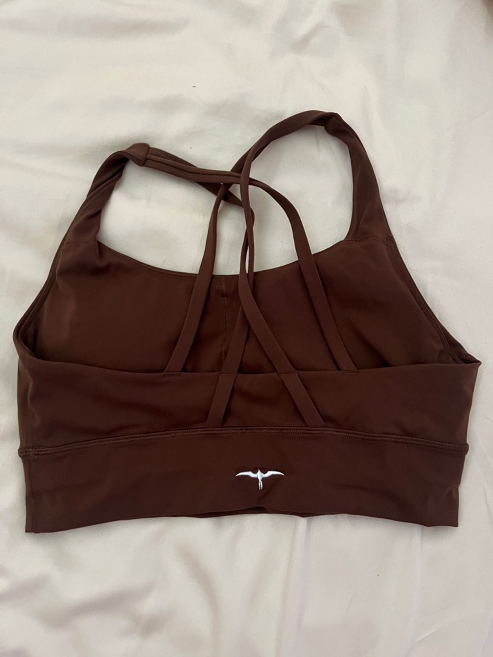 THE IWA COMPANY BROWN SPORTS BRA- KAHAKAHA IN DARK ROAST